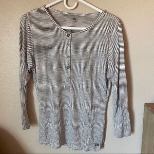 Albion Artist Stripe Henley Tee